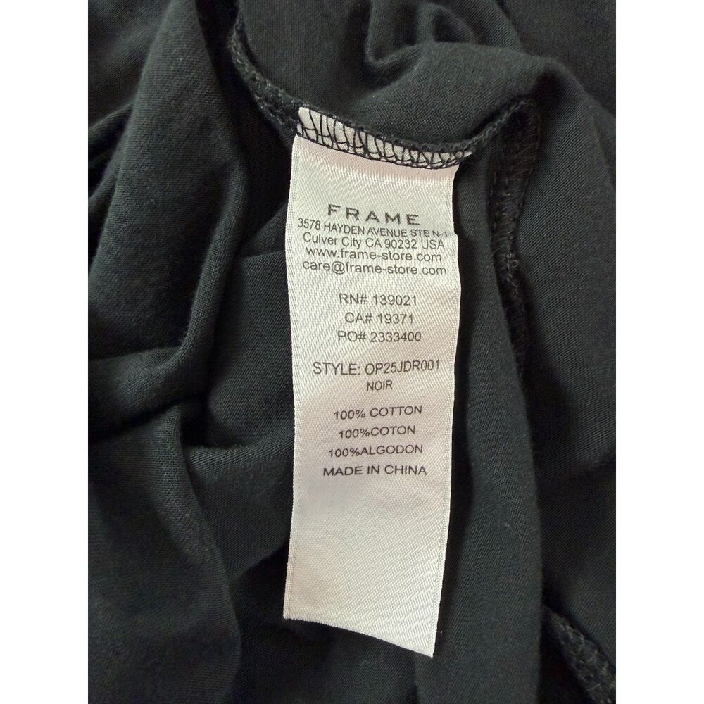 NWT FRAME Black Cotton Dress Size S Small - Picture 6 of 7